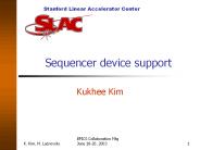 Sequencer device support