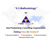 Introduce 5S Methodology ADDVALUE - Nilesh Arora