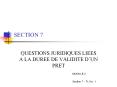 QUESTIONS JURIDIQUES LIEES A LA DUREE DE VALIDITE D PowerPoint PPT Presentation
