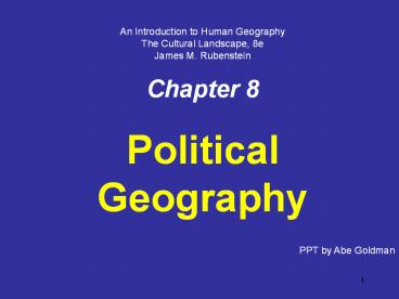 Political Geography