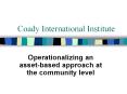 Coady International Institute PowerPoint PPT Presentation
