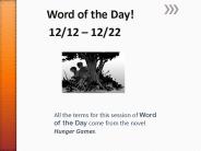 Word of the Day!