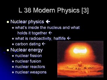 L 38 Modern Physics [3]