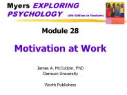 Myers EXPLORING PSYCHOLOGY  (6th Edition in Modules)