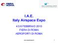 I.A.E. Italy Airspace Expo PowerPoint PPT Presentation