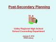 Post-Secondary Planning PowerPoint PPT Presentation