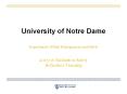 University of Notre Dame PowerPoint PPT Presentation