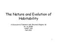 The%20Nature%20and%20Evolution%20of%20Habitability PowerPoint PPT Presentation