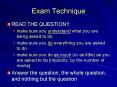 Exam Technique PowerPoint PPT Presentation