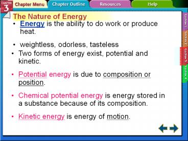 The Nature of Energy