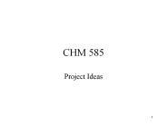 CHM 585