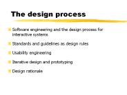 The design process