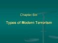 Chapter Six: Types of Modern Terrorism PowerPoint PPT Presentation