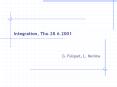 Integration,%20Thu%2028.6.2001 PowerPoint PPT Presentation