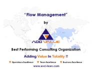 Continuous Flow Operations - ADDVALUE - Nilesh Arora