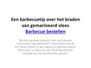 Barbecue bestellen