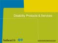 Disability Products PowerPoint PPT Presentation