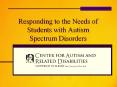 Responding to the Needs of Students with Autism Spectrum Disorders PowerPoint PPT Presentation