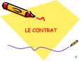 LE CONTRAT PowerPoint PPT Presentation