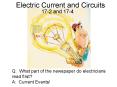 Electric Current and Circuits PowerPoint PPT Presentation