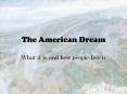 The American Dream PowerPoint PPT Presentation