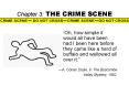 Chapter 3: THE CRIME SCENE PowerPoint PPT Presentation