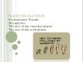 PLANT EVOLUTION PowerPoint PPT Presentation