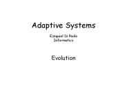 Adaptive Systems  Ezequiel Di Paolo Informatics