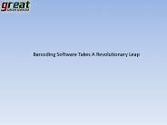 Barcoding Software Takes A Revolutionary Leap