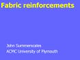 Fabric reinforcements PowerPoint PPT Presentation