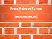 Press release format