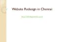Website Redesign in chennai PowerPoint PPT Presentation