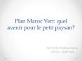 Plan Maroc Vert: quel avenir pour le petit paysan? PowerPoint PPT Presentation