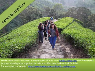 Awesome Kerala Group Tour Packages