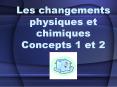 Les changements physiques et chimiques Concepts 1 et 2 PowerPoint PPT Presentation