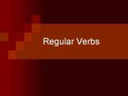 Regular Verbs
