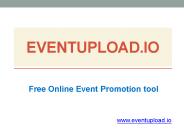 Free Online Event Promotion Website