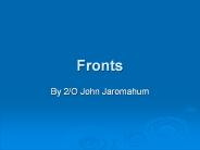 Fronts