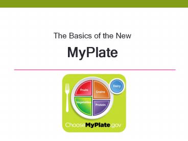 The Basics of the New