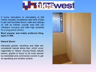 Residential Tiling in Perth