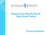 Measures You Need To Take To Stop Carpet Fading