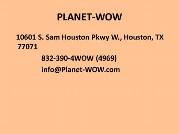 Birthday Party Ideas In Houston