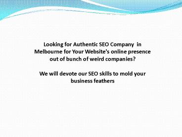 SEO Company Melbourne