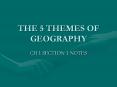 THE 5 THEMES OF GEOGRAPHY PowerPoint PPT Presentation