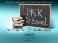 Welcome to 7th Grade Open House! PowerPoint PPT Presentation