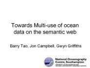 Towards Multi-use of ocean data on the semantic web