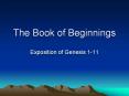 The Book of Beginnings PowerPoint PPT Presentation