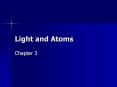 Light and Atoms PowerPoint PPT Presentation