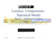 Lossless%20Compression%20-Statistical%20Model%20Part%20II%20%20Arithmetic%20Coding