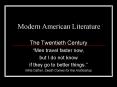 Modern American Literature PowerPoint PPT Presentation